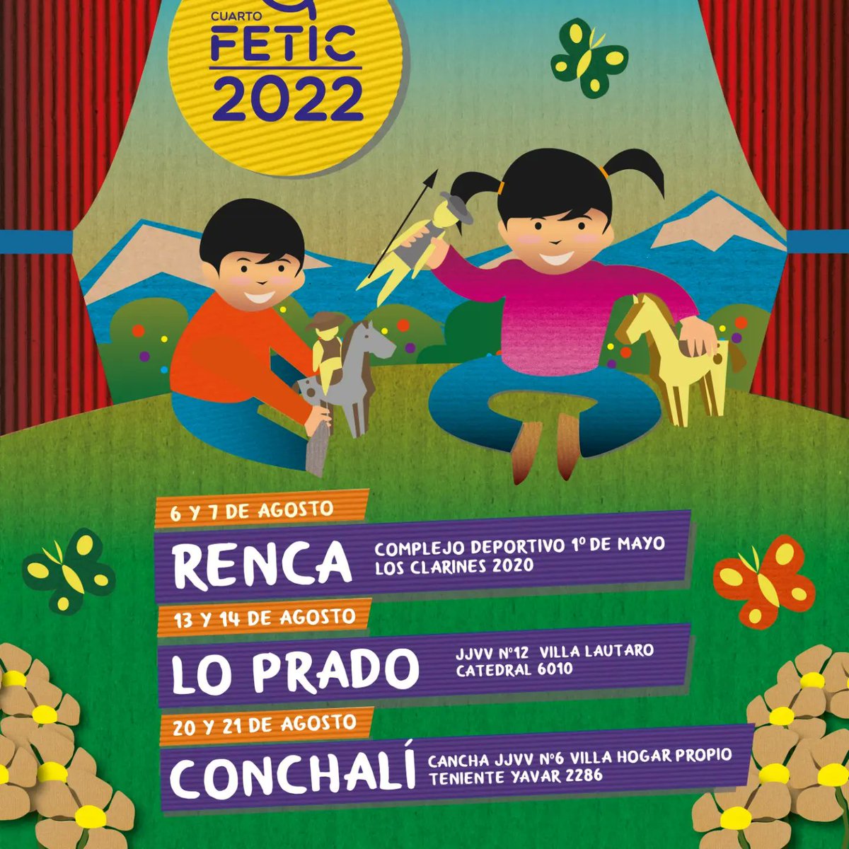 Fetic_'s tweet photo. #FETIC Mañana en #LoPrado a las 11:00 hrs. https://t.co/2QfVb3XxKq