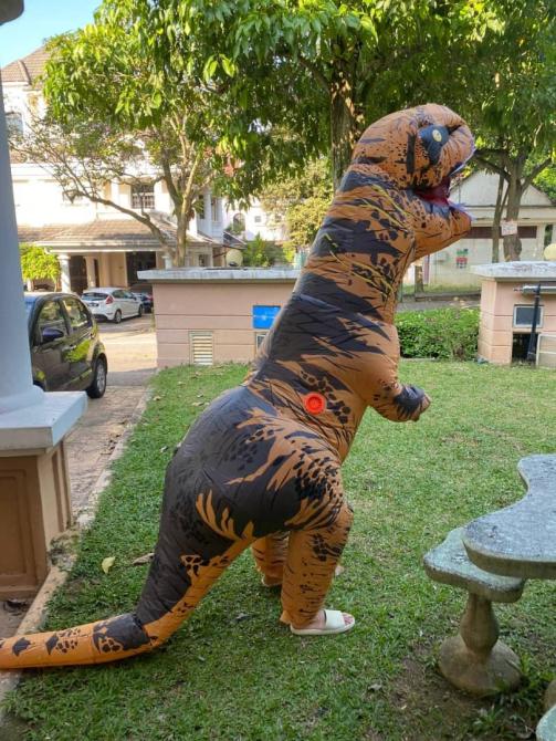 Woranger1's tweet photo. Family approved: ✅

Let's assume I wear this on a date with my crush so that he notices me. Do you think, will he like it or nope girl hit the dam break already!!!

Yay or nay? 
#pfp 
#dinosaur 
#DatingAdvice 

or na, just focus on my life! Atta girl https://t.co/RkaWVp7L0R