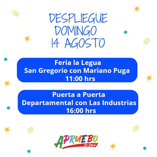 AprueboSJ's tweet photo. Atención! Atención! 🔈

Se cambia el punto reunión para el Puerta a Puerta de mañana en la tarde. 

Les esperamos!

#Apruebo 
#AprueboSinMentiras 
#AprobamosFelices https://t.co/Jpa4Jxbynw