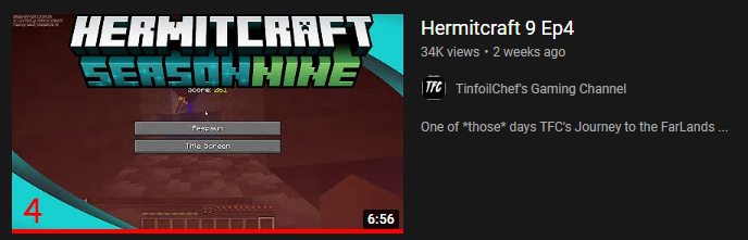 it really saddened me the most when this was his final Hermitcraft video a death screen title #tinfoilchef