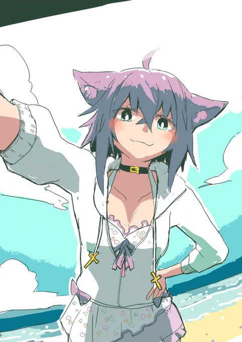 (*'∀`)....ok#絵かゆ #ホロライブサマー 