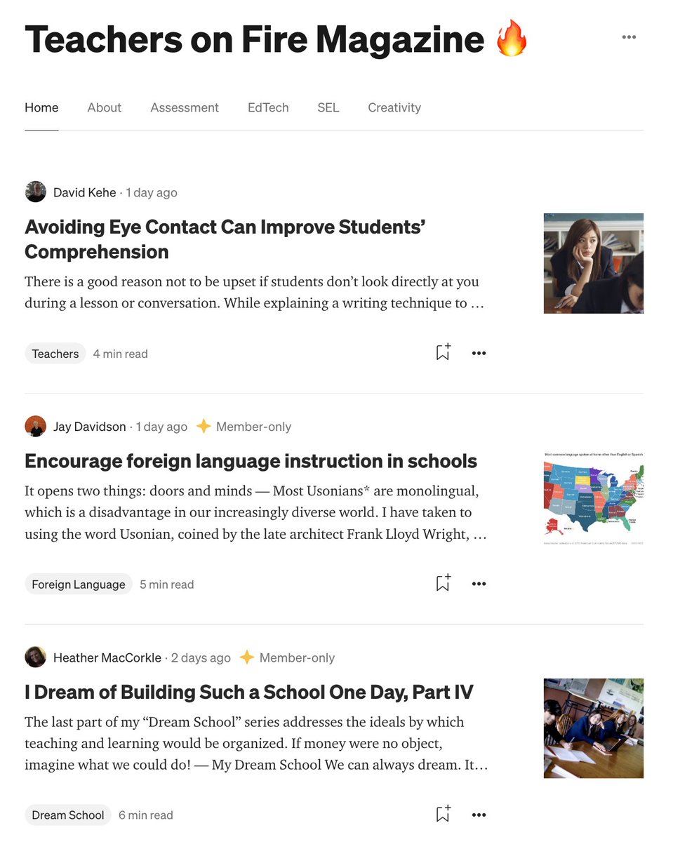 Teachers are headed back to school, and readership at the Teachers on Fire Magazine is taking off! Check out the latest inspiration from authors like @animeteacherMG, @buchananshelle3, @heather_mac2022, and more. 🔥 VISIT the Magazine ➡️ medium.com/teachers-on-fi…