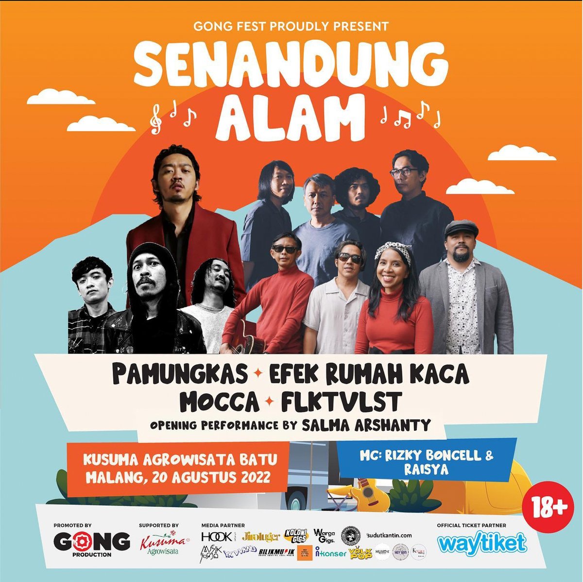 efekrumahkaca's tweet photo. Akhirnya ke Malang Sabtu depan, 20 Agustus di acara Senandung Alam, berlokasi di Kusuma Agrowisata Batu. 
Tiket tersedia di https://t.co/rV4bllQsQ0. 
Siapa yang bakal hadir? https://t.co/ZnVCQE6D18