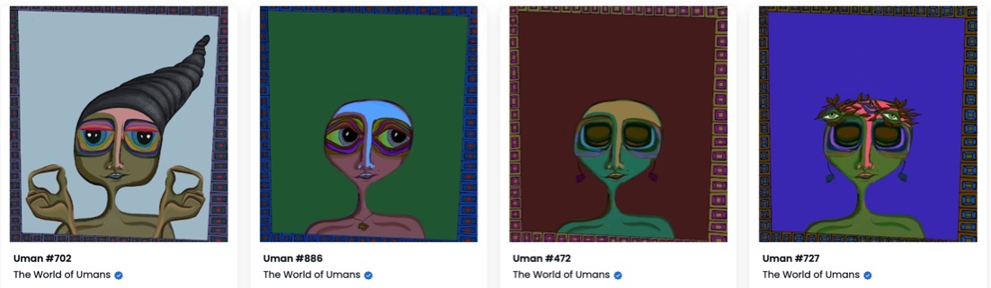 GIVEAWAY TIME! Your choice (1) of an ETH OG UMAN shown below (I could sell/trade any of these prior to the giveaway, but ETH UMAN guaranteed.) Aug 21. :)

1) Follow me
2) Follow <a href="/worldofumans/">Uman</a> 
3) Retweet this
4) Don't be a bot (UnKnown bot detection logic will be deployed)

💜