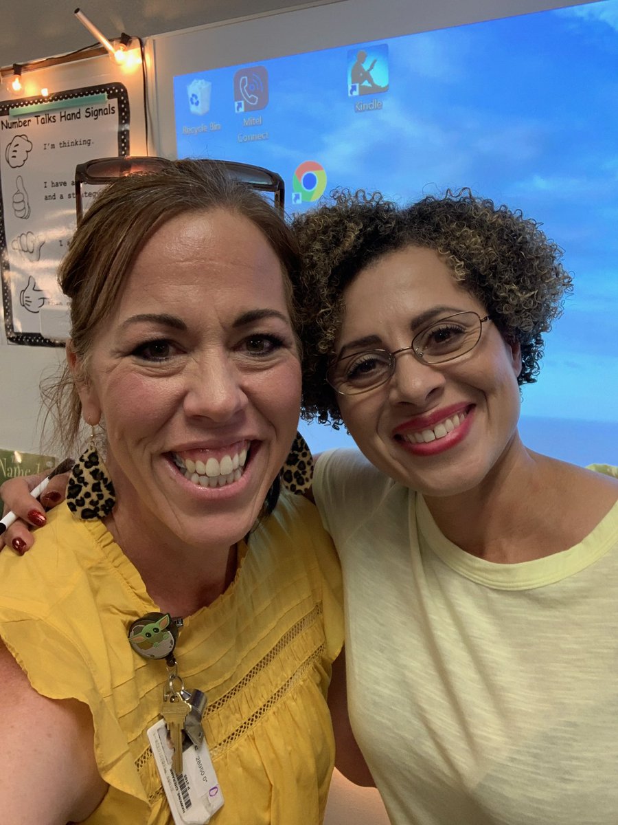 GRACEJOBINA1's tweet photo. It’s such a small world! When we were little bitty we both lived on the same air-force base in Colorado, Springs. I went to high school with her twin sisters and now, we get to work side by side serving this amazing school community @ElementaryJim @educatorcher #suchablessing https://t.co/LZZKaNlSVK