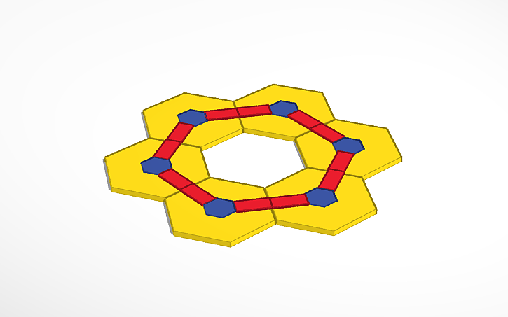 AlbertPCarpent1's tweet photo. An undirected Cycle Graph constructed with Atomic Metagons and designed with #TinkerCAD #graphtheory #structuralgraphtheory #math #undirectedgraph #maths #mathematics #STEM https://t.co/1LVTwZBJCg