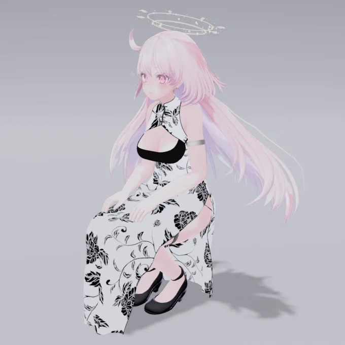 VRChat内で確認作業(座っても大丈夫だった) 