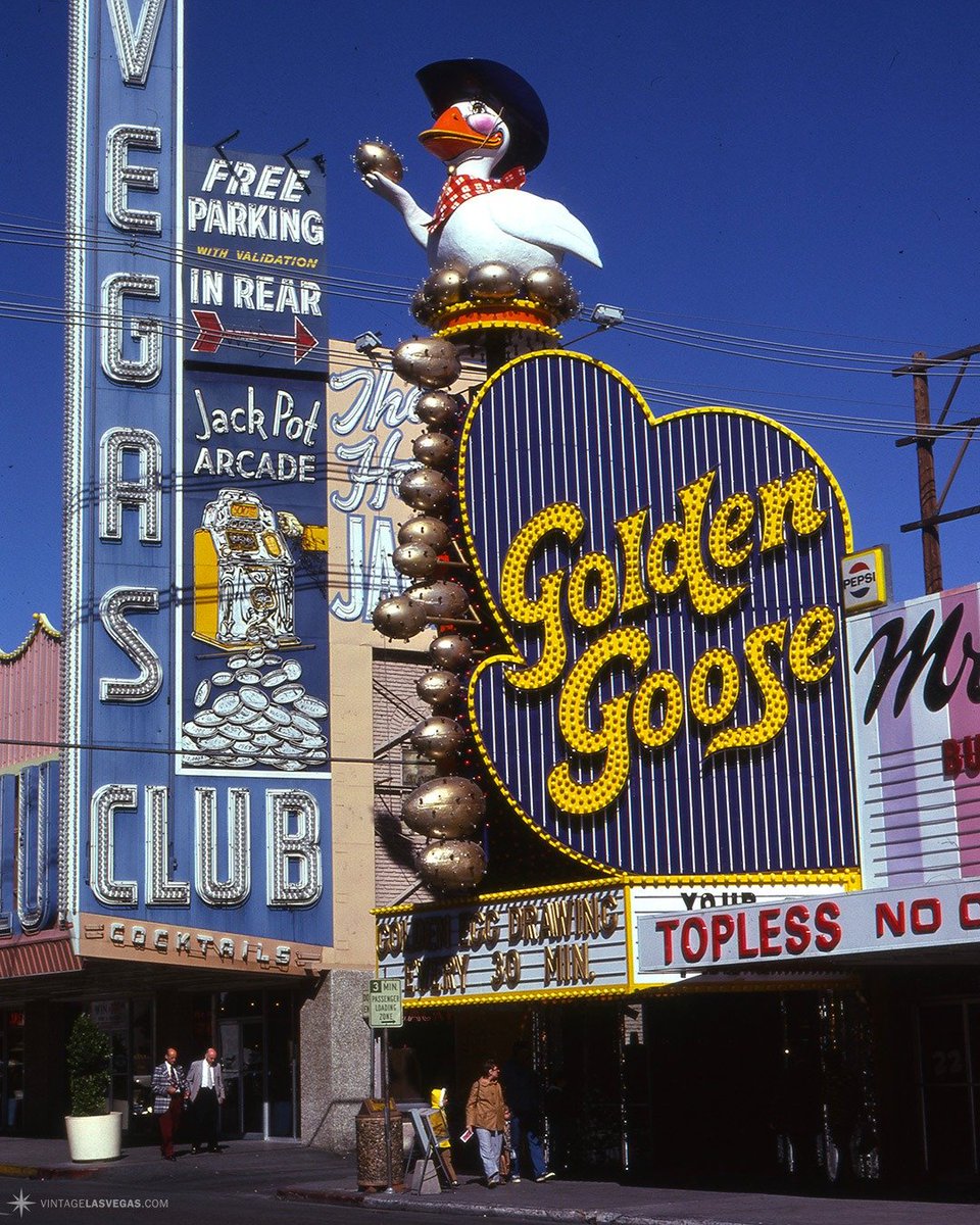 Vintage Las Vegas on Twitter "Golden Goose, 20 Fremont St, 1975