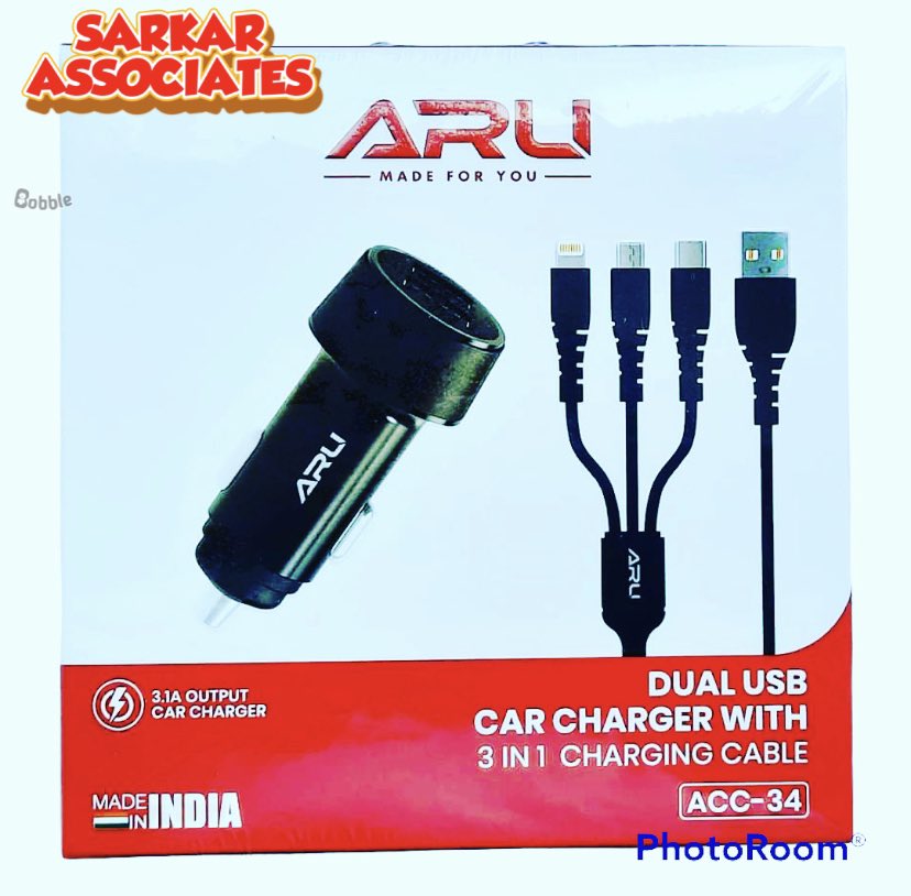 Bhakt_1008's tweet photo. Now Available  
#ARU #ACC_34 3.1A Dual USB  Car Charger 
with 3 in 1 Charging Cable at #sarkarassociates 
Aditya Complex, 
Tiranga Park, Narauli
#Azamgarh

Support #makeinindia
#mobileaccessories #MobileLegends  #अमृत_महोत्सव #AmritMahotsav https://t.co/WutMcBj6t1