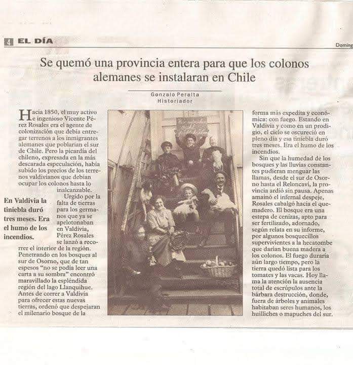 NikolayOCDC's tweet image. "Estos mapuche se quejan de puro resentidos. Si no fuera por los colonos, nunca habrían progresado".

¿Se entiende de qué se trata la deuda histórica?