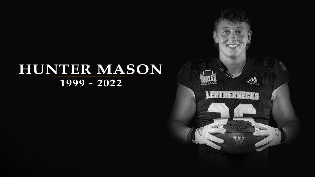 CarrieDawnMason's tweet photo. Hunter’s story continues to be told….announced tonight at the Annual Purple &amp; Gold.  The Hunter L. Mason Memorial Fund.  🏫🏈💜💛@WesternILUniv @WIUAthletics @huntermason__  
#scantheqrcode  
#LiveLikeHunter  
#LLH36 https://t.co/8cYBKsloeG