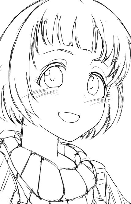 ちょこっとずつ描いてるわよ 