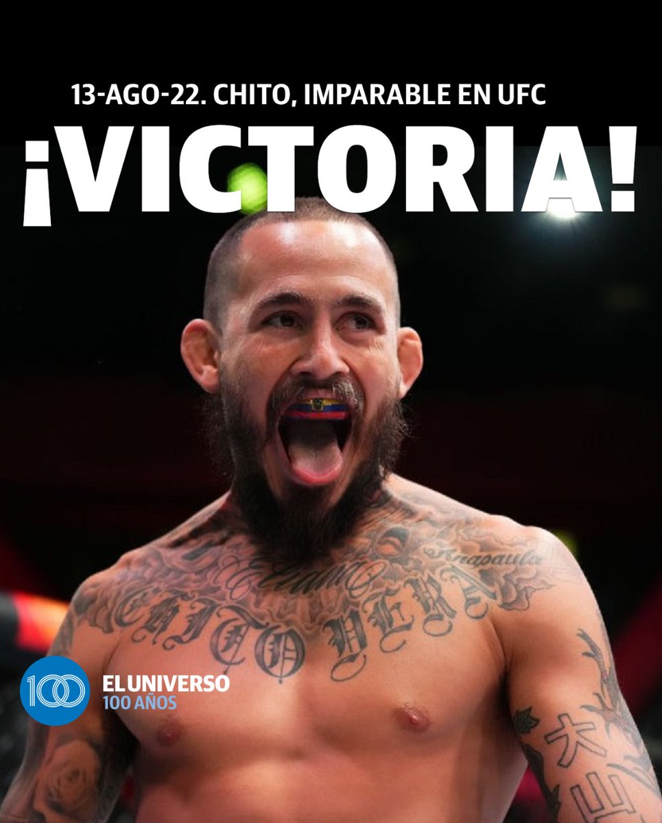 marcadorec's tweet photo. ¡Festeja Ecuador! Marlon 'Chito' Vera manda en la UFC y se impone a Dominick Cruz►https://t.co/yj9vZuapyG https://t.co/9KypWzwLAb