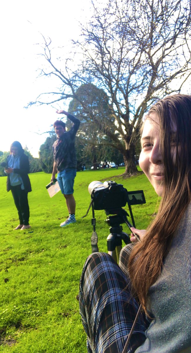 Courtneyscholl1's tweet photo. Shooting a film with friends ✨#BehindTheScenes #FilmTwitter #shortfilm #shortfilms #cameraman #camera #videoproduction #producer https://t.co/BX7GaF1xwi