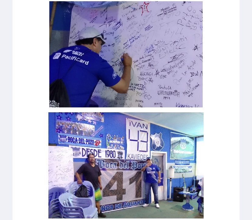 Hoy tuvimos la grata visita de ⁦<a href="/enriquejavierpp/">Enrique Peña Pérez</a>⁩ en representación de la lista de ⁦<a href="/josepileggi/">José Pileggi</a>⁩. Nos dejo su firma y junto a ⁦<a href="/pacozambranobdp/">Paco Zambrano BdP</a>⁩ y ⁦<a href="/AZULESdeVERDAD/">AZULES de VERDAD</a>⁩ agradecemos su asistencia y pronto retorno.