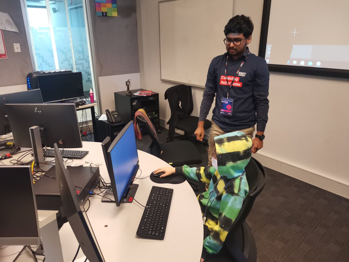 RMITComputing's tweet photo. Don't forget to check out our #demos in Building 12 Level 11: robots, cybersecurity, eye-tracking, games, and much more! @RMITComputing @RMIT #NextFest #OpenDay https://t.co/PucpWj9Z4F