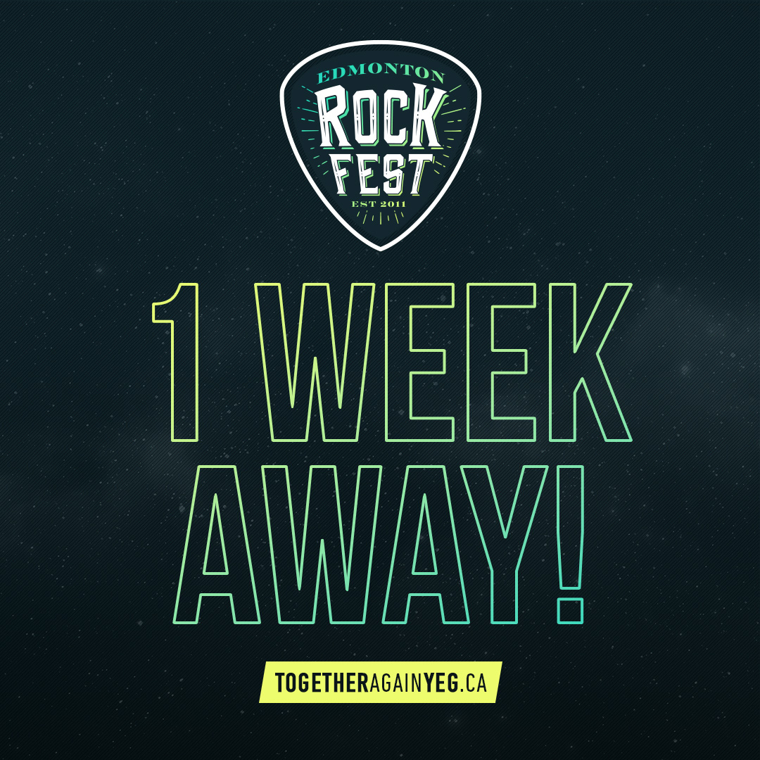 Edmonton Rock Fest is only ONE WEEK AWAY! 😊 

Be sure to get your tickets while they last! 🎟️ trixstar.tixr.com