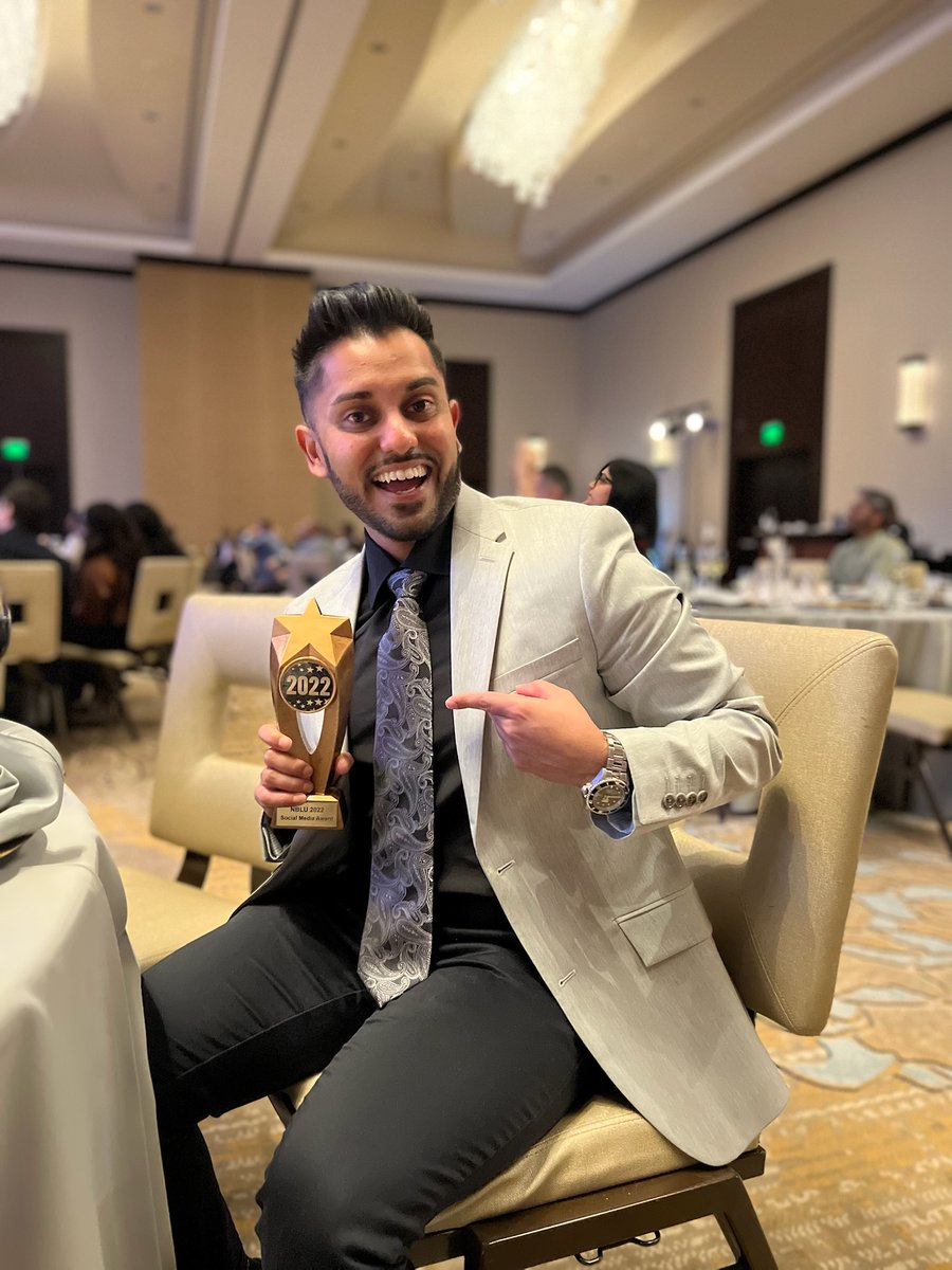 Congrats to <a href="/Diuretic_papi/">Nervik Roy</a> on the #NBLUniv Social Media Award!