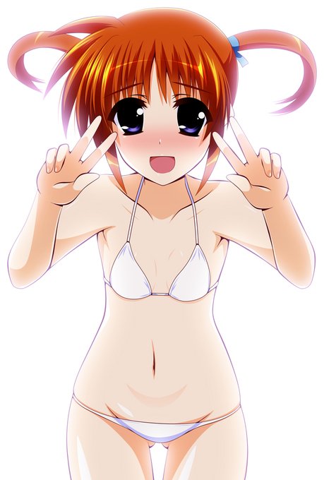 なのはちゃん白ビキニダブルピース☆ 