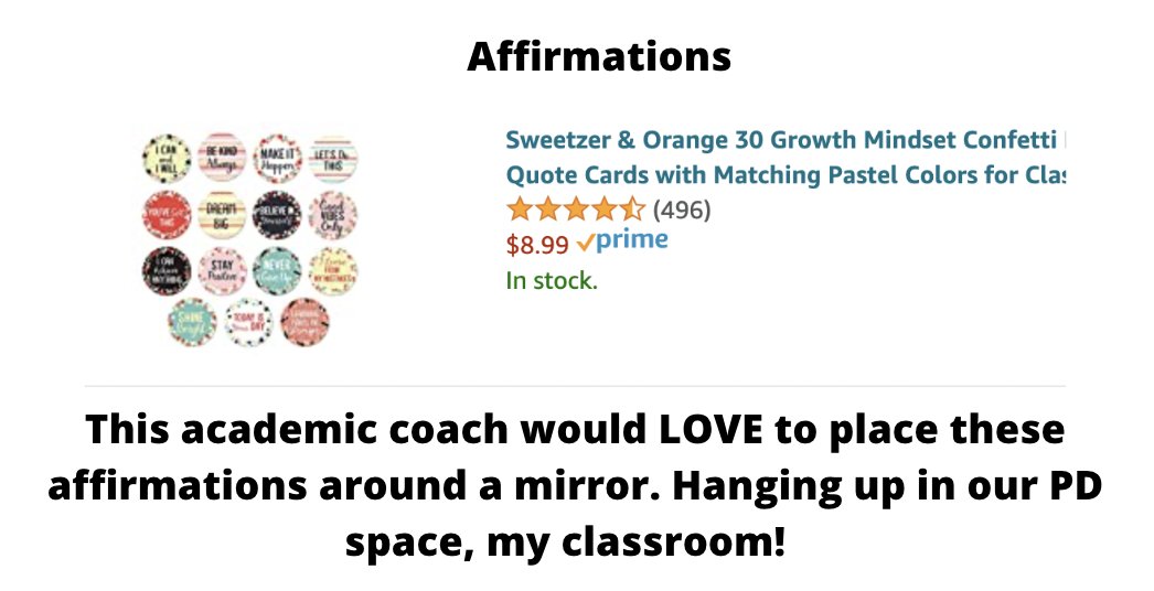 Affirmations- EVERYONE needs them! #clearthelist amazon.com/baby-reg/sarah…