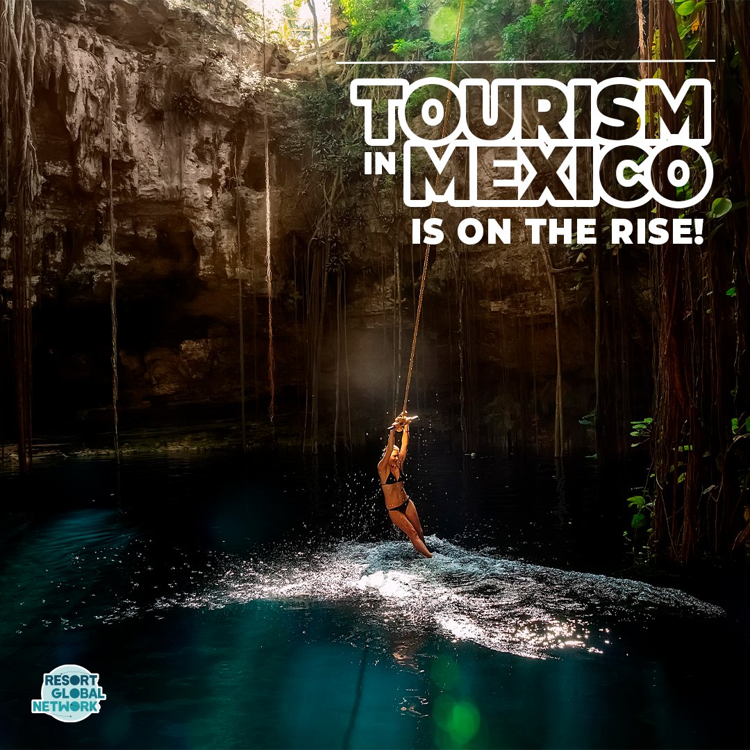 ResortGlobalN's tweet photo. According to the Secretary of Tourism, Mexico will welcome over 32 million travelers by the end of 2022, an increase of nearly 30% from 2021! ✈️🧳 #RGNstyle #mexico #Travel #VisitMx #Caribe https://t.co/4HueBzjZG0