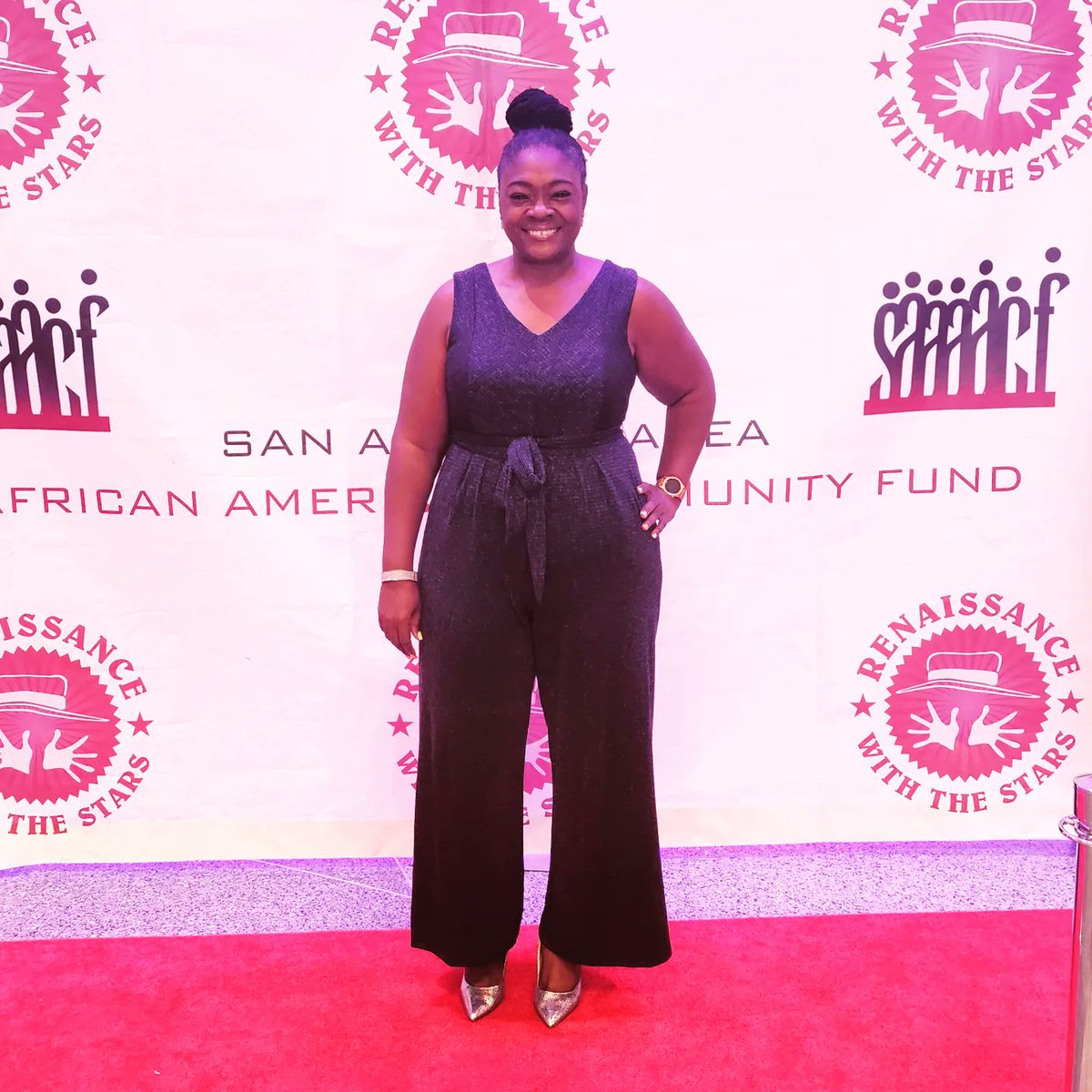 DrCapricaWells's tweet photo. Shirley's daughter representing #TeamTiffany at San Antonio Area African American Community Fund #SAAAACF https://t.co/53GmlyTmGW