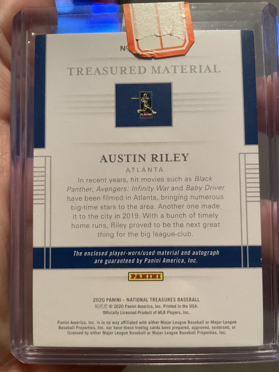 mattyb_cards's tweet photo. @carymcgrath17 @midwestboxbreak @PhilsPulls @BreakClubNFT Looking to trade this Riley patch/on card auto /49. Have a new one coming in https://t.co/skDyuK5hAh