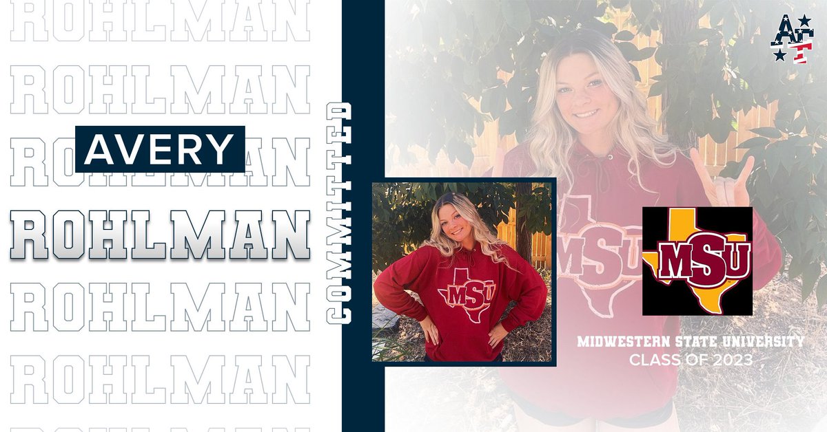 🚨commitment Alert 🚨 Congratulations to @averyrohlman (2023 1B/3B) on her commitment to continue her education and softball career @msutexassb #louisvillesluggerselect #afstrong