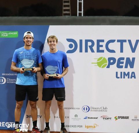 Not_Esportivas's tweet photo. -ATP Challenger!
Parabéns aos duplistas campeões, o uruguaio Ignacio Carou (🇺🇾) e o argentino @menafacundo (🇦🇷) que conquistaram o @ATPChallenger de Lima no Peru
#atpchallenger #tennis #IGMA #LimaChallenger #DirecTVOpenLima #IgnacioCarou #FacundoMena https://t.co/lNtnRMnqgY