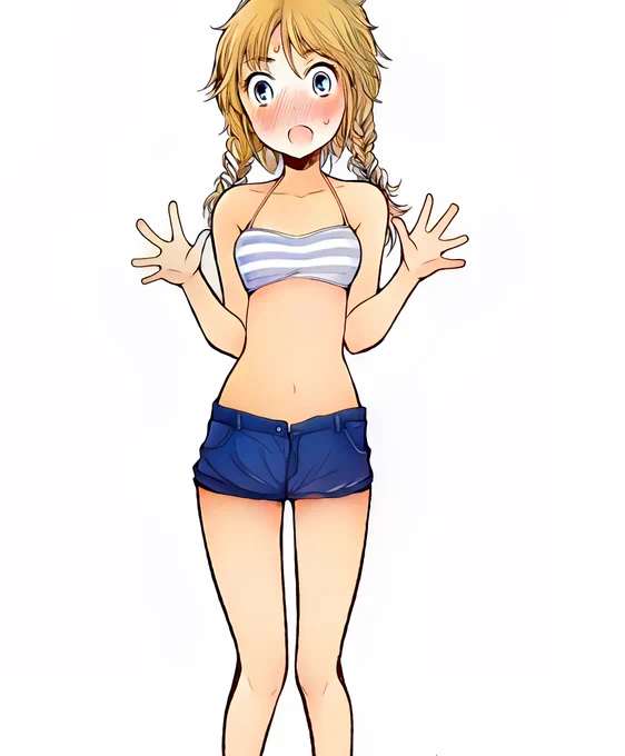 AI(style2paints)での自動着色! 