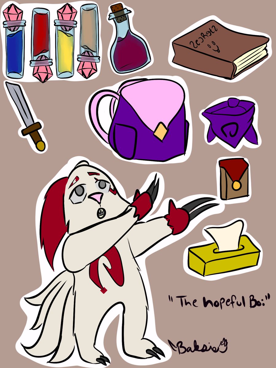 Forgot to post @TogeTechnical’s lil sticker sheet here #pokemonOC #zangoose #notmyoc