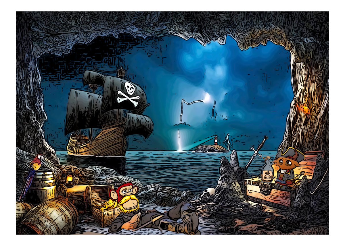 goblnnft's tweet photo. Arrr! Where’s all me @BadApePirates at?! 🏴‍☠️ What do ye think of me picture?! 

RT if ye arrr ready to drink ye mutant rum! 🥃 

#nft #nftart #nftcommunity #pirateapes #mutantpirates https://t.co/taNOSP3go7