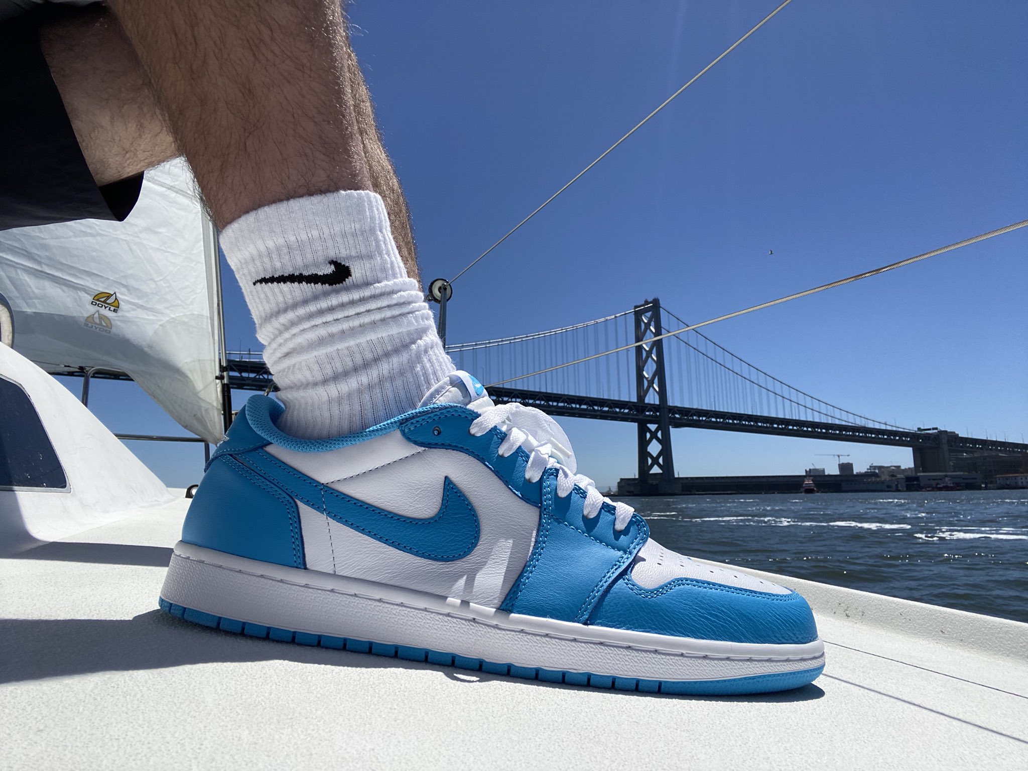 Jonny on X What did you wear today Black toe UNC lows are dropping soon so I decided to Un DS these. Jordan 1 SB Low UNC. Beautiful day on the bay