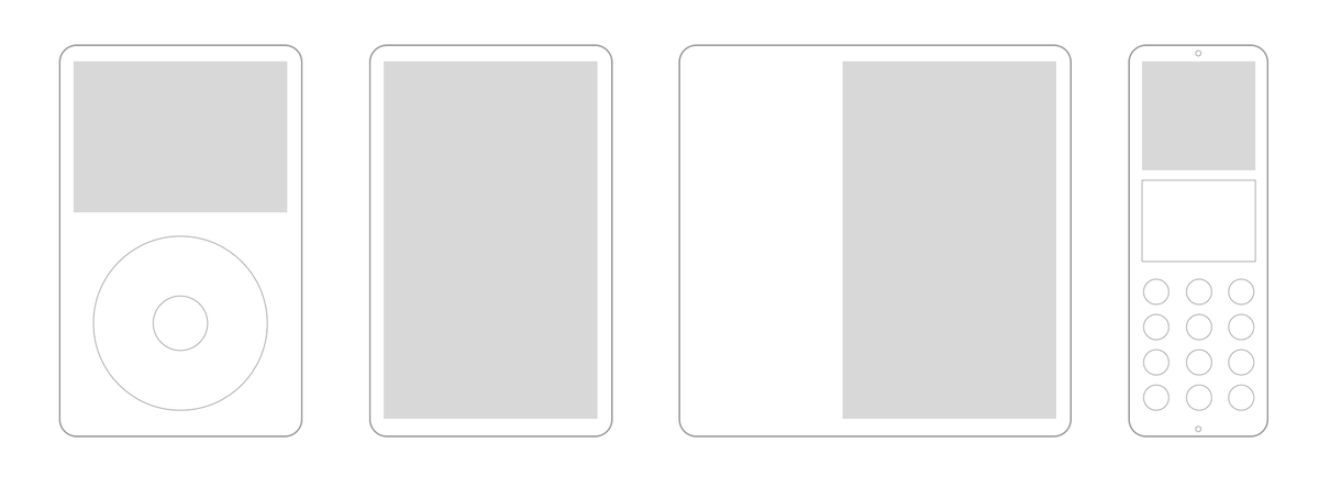 apple_strange's tweet photo. When Steve Jobs introduce the iPhone in 2007, he started presenting 3 devices: a widescreen iPod with touch controls, a revolutionary mobile phone and a breakthrough internet communicator. What almost nobody knew is that those devices existed as internal prototypes. https://t.co/Ar0UPiLFKP