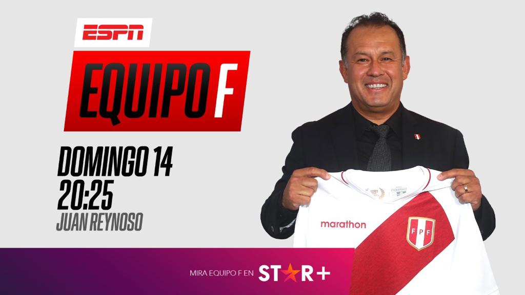 Este domingo 8:25pm en #EquipoFPerú un invitado de lujo: Juan Reynoso. No te lo pierdas por #ESPN <a href="/julinho11sc/">Julinho</a> <a href="/patohinojosa10/">Pato Hinojosa</a> <a href="/erickosoresp/">Erick Osores</a> <a href="/DT_jorgeespejo/">jorge espejo</a> <a href="/alexandrahorler/">Alexandra Hörler</a> <a href="/Pame_RiosCalmet/">Pamela Ríos Calmet</a> <a href="/Gustavo_p4/">Gustavo Peralta Coello</a> <a href="/Percyoli/">Percy olivares</a>