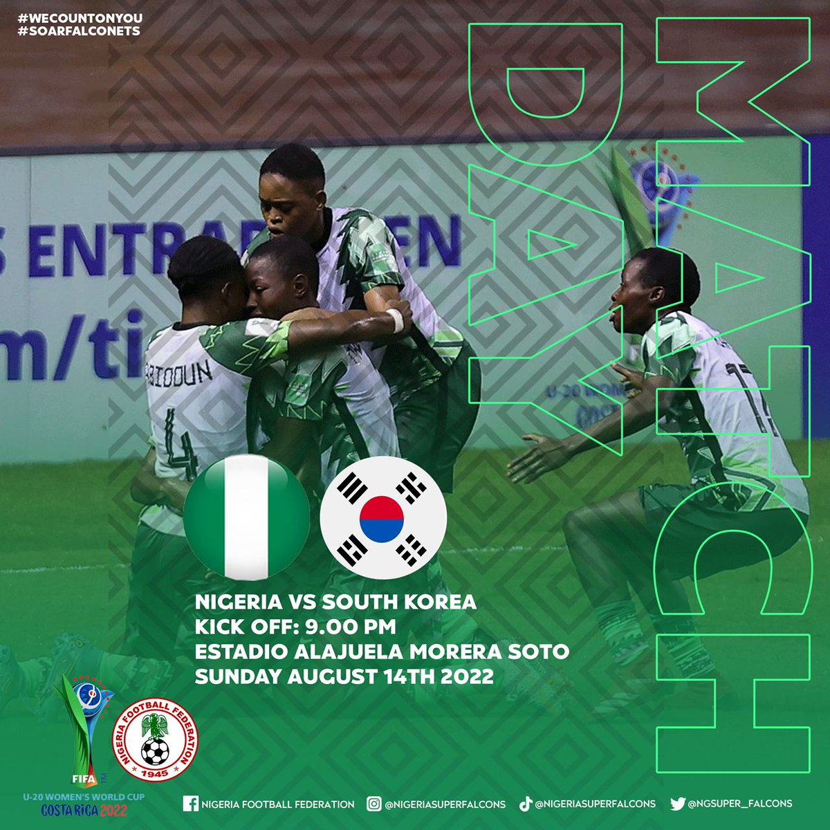 RofiatImuran17's tweet photo. π#α΄α΄α΄α΄Κα΄
α΄Κ#π |π³π¬π°π·|
We are set for another encounter, we keep working hard πͺπͺto achieve our World Cup Dreamsπ€©π€©. Always grateful for your continuous supports πππ.
#ImuranRofiat14
#SoarFalconets
#U20WWC
#NGRKOR
#9PM. https://t.co/DwobLssZrH
