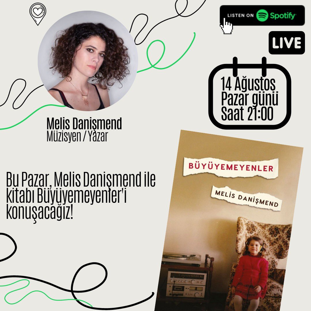 Bu akşam 21:00 daki canlı yayın söyleşi konuğumuz Melis Danişmend✌🏻
Link: instagram.com/p/ChFllAZtTA8/…

#melisdanişmend #kitap #kitapseverlertakiplesiyor #kitap #kitapoeneri #kitapöneri #kitaptavsiyesi #söyleşi #tavsiye #pazar #pazar #instagram #canliyayin #müzik #yazar #müzisyen