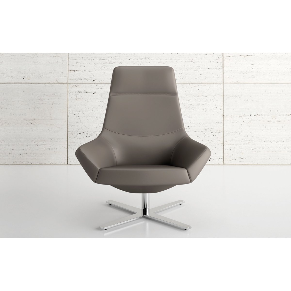 Bing high back luxe lounge 4 star base from Decca Contract designed by  David Ritch and Mark Saffell of 5d Studio.  #loungechair #deccacontract #davidritch&amp;marksaffell #interiordesign #luxurydesign #decca #deccafurniture