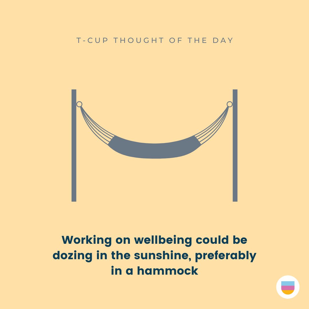 T-Cup Thought of the day... 

Working on a sunday... :/ Working on your wellbeing on a sunday :)

#reflect #wellbeing #wellbeingatwork #thrive #selfhelp #relax #sundayvibes