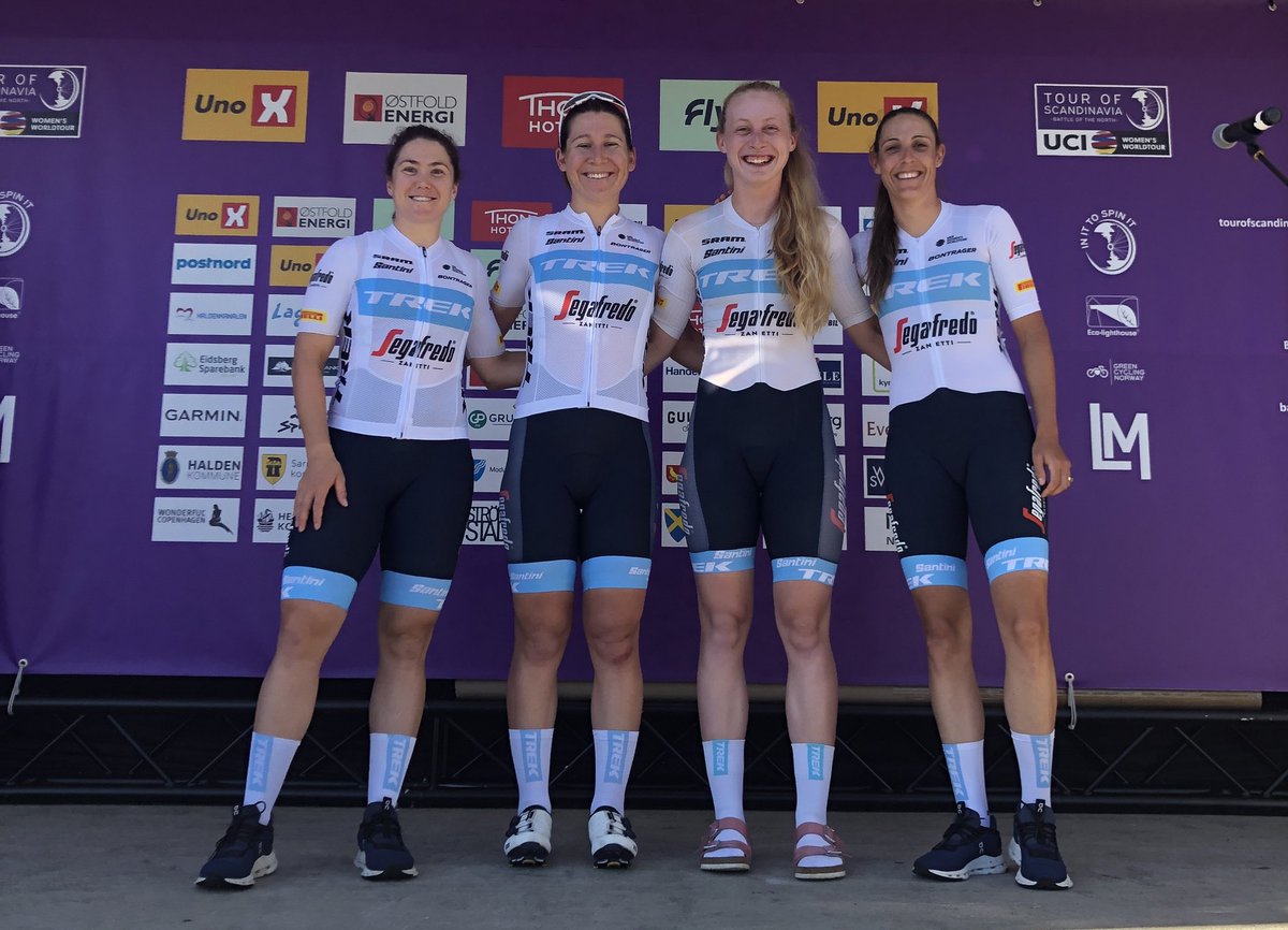 Final act of the #BattleOfTheNorth
🇳🇴🇩🇰🇸🇪

Go Team 💪 @chloe_hosking @L_Hanson94 @EBackstedt6 @lucinda_brand 

#TOSC22 #TourOfScandinavia