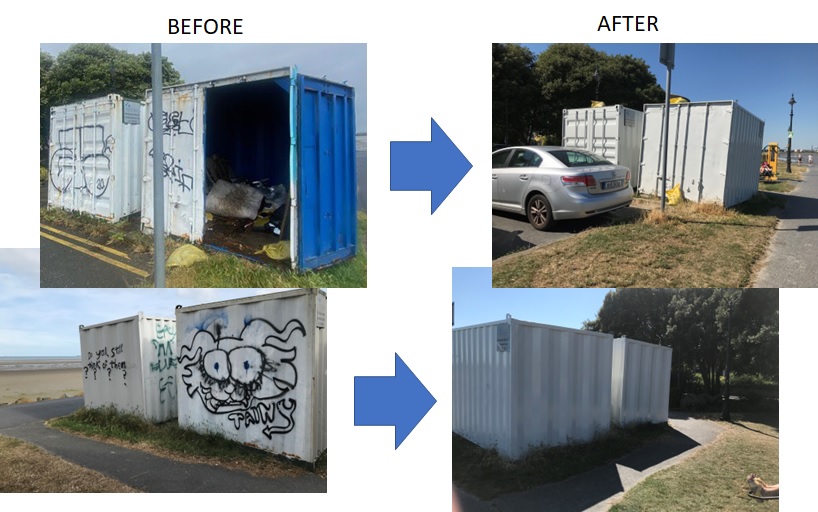 SAMRA - Sandymount & Merrion Residents Association (@samrasandymount) on Twitter photo Certainly an improvement (thanks <a href="/DubCityCouncil/">Dublin City Council</a>), but could these ugly containers not be stored away from the beautiful sea front? #sandymount <a href="/LaceyDermot/">Cllr Dermot Lacey</a>
@GeogheganCllr <a href="/EamonRyan/">Eamon Ryan</a> <a href="/ivanabacik/">Ivana Bacik</a> <a href="/DublinGazette/">Dublin Gazette Newspapers</a> <a href="/DublinInquirer/">Dublin Inquirer</a> <a href="/OCallaghanJim/">Jim O'Callaghan TD</a> <a href="/newsFour/">NewsFour</a> <a href="/dublinpeople/">Dublin People</a> Certainly an improvement (thanks <a href="/DubCityCouncil/">Dublin City Council</a>), but could these ugly containers not be stored away from the beautiful sea front? #sandymount <a href="/LaceyDermot/">Cllr Dermot Lacey</a>
@GeogheganCllr <a href="/EamonRyan/">Eamon Ryan</a> <a href="/ivanabacik/">Ivana Bacik</a> <a href="/DublinGazette/">Dublin Gazette Newspapers</a> <a href="/DublinInquirer/">Dublin Inquirer</a> <a href="/OCallaghanJim/">Jim O'Callaghan TD</a> <a href="/newsFour/">NewsFour</a> <a href="/dublinpeople/">Dublin People</a>