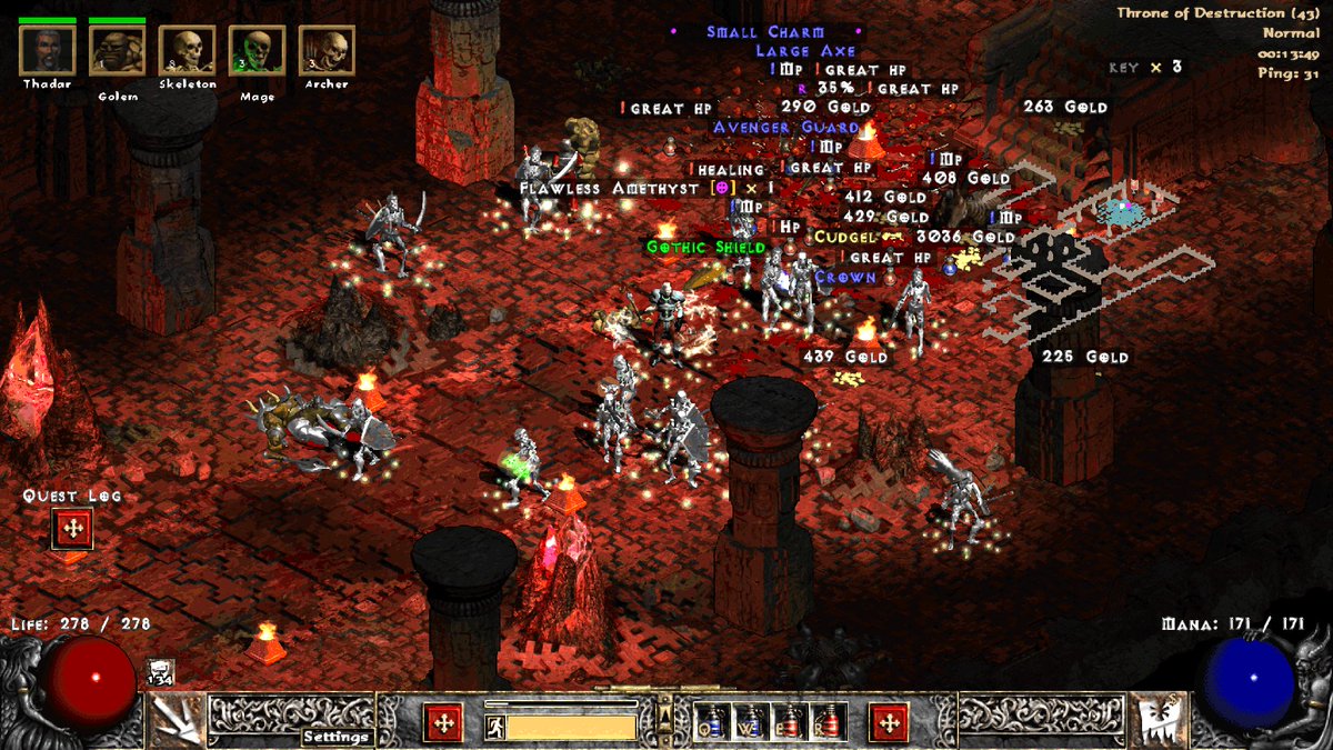 Capybarist's tweet photo. やっと #ProjectDiablo2 + #PlugY 環境が安定したぞぉぉぉーーー!情報が少なすぎ。試行錯誤してたら二日たってたわ……。
シングルプレイ専用だけど、コツコツとアイテムを掘るベストな環境が構築できた。これであと10年は戦えるッ!
というわけで、記念すべき1stキャラは召喚ネクロ!(゚∀゚)b https://t.co/6FNx5LzyzK
