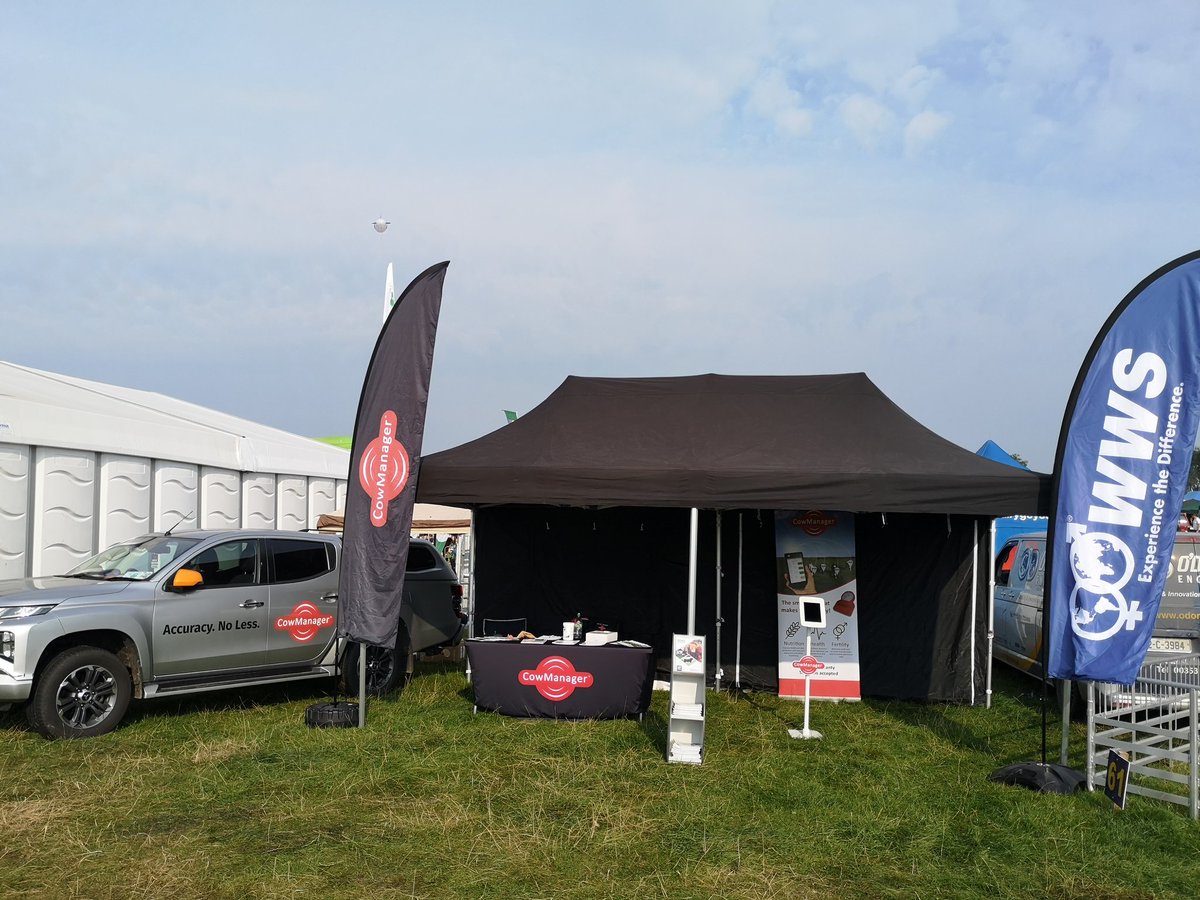 All set up here and ready to go at <a href="/tullamoreshow/">Tullamore Show</a> with <a href="/wws_ireland/">WWS Ireland</a>. Be sure to call in for a chat and some shade on stand L61 😎

#Tullamoreshow #CowManager