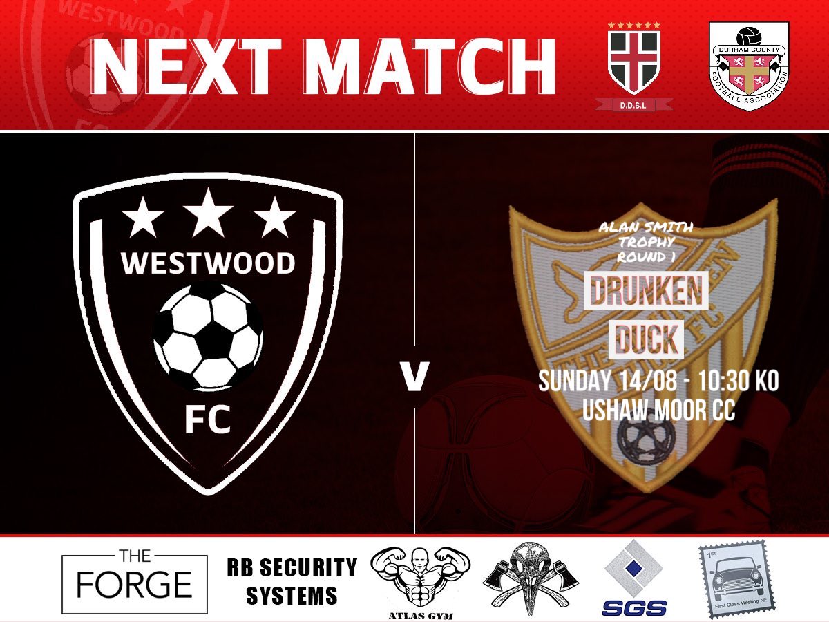 Durham Drunken Duck in the first competitive game of the season this morning, Alan Smith Trophy 1st Round, 10:30 kick off at Ushaw Moor cricket club ⚫️🔴