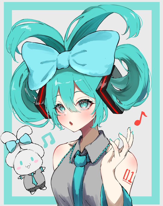 前に描いたシナモンミクさん〜❤️
可愛いよねぇ〜

 #初音ミク
 #シナミク 