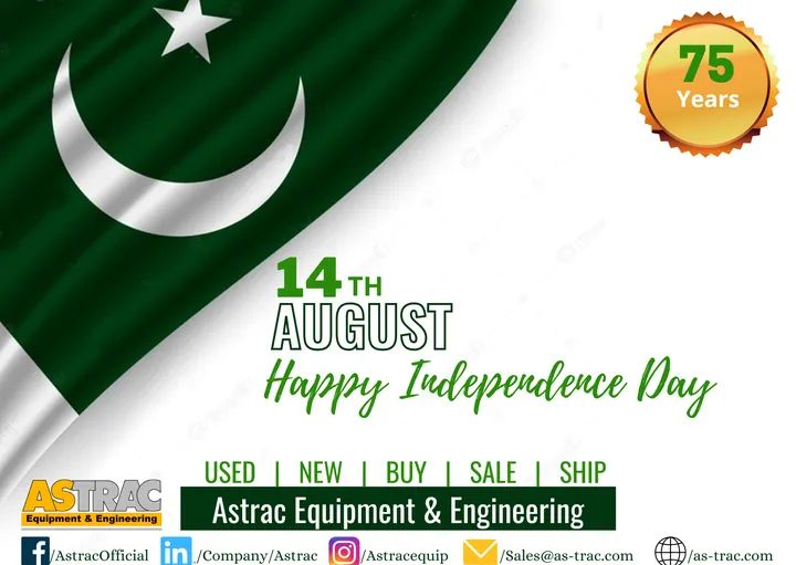 AstracEquipment's tweet photo. Greetings on the 75th Indpendence Days of Pakistan 
#HappyIndependenceDay #HappyIndependenceday2022 #happyindependencedaypakistan #75thAnniversaryofPakistan #75th_Independence_Day #IndependenceDay #IndependenceDay2022 #independencedayofpakistan #Pakistan #PakistanZindabad https://t.co/fJpVC94xpI