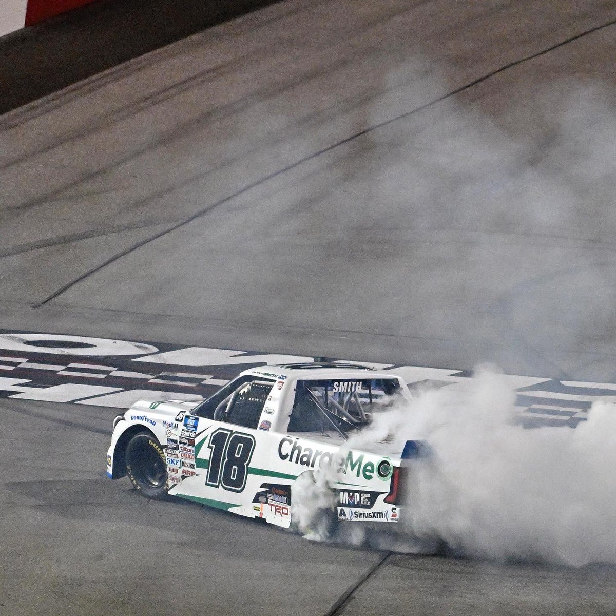 CSmith_Racing's tweet photo. This one was special. First race and win as a father. I couldn’t thank the 18 team and everyone involved enough that makes this all possible. God is so good. https://t.co/j8BjIrtuJL