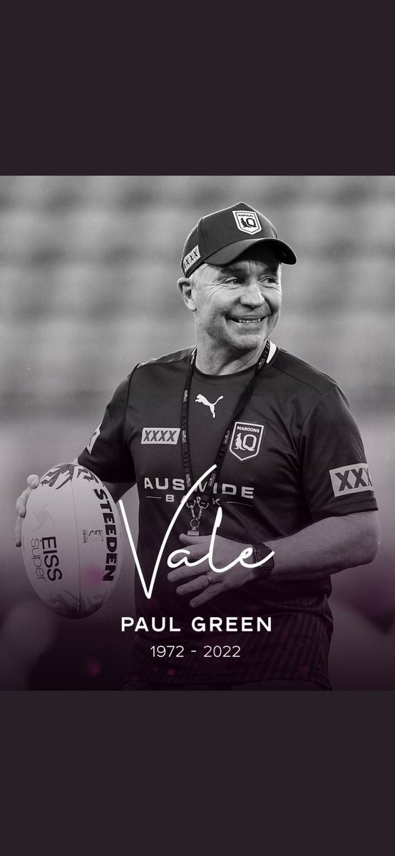 lambose4's tweet photo. Tragedy about Greeny, I knew Paul to say hello &amp; he was an exceptional person &amp; family man.

Condolences to all the family &amp; please if you are struggling like most of us do at times, reach out because you’ll be surprised how many care! #RIPGreeny https://t.co/Z32yXsMQW9