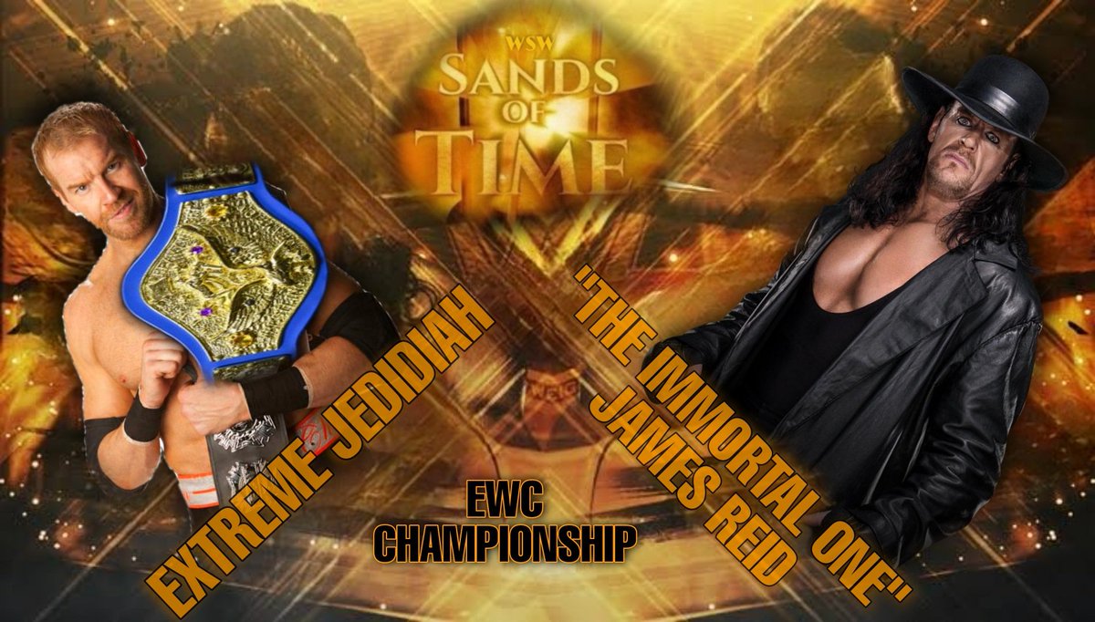 WSWFederation's tweet photo. TONIGHT at #WSWSandsOfTime!!

It's @ExtremeJedidiah Vs @Immortal4Ever76

The BIGGEST EWC Championship match ever!!

Tune in at 8 PM IST!! https://t.co/0xUT1XXDuu