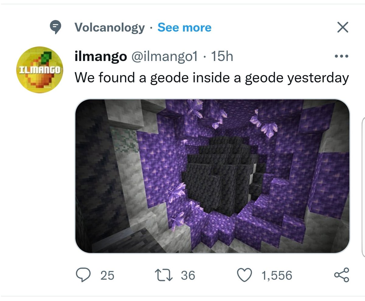 awillrobillard's tweet photo. @ilmango1 Twitter seems to think your discovery is related to "Volcanology" 😂😂😂 https://t.co/fIdJm8HdbV